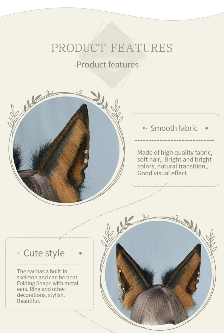 Aro de pelo de lobo barbudo visto de frente