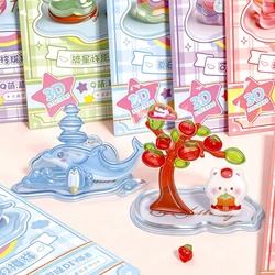 Pegatinas 3D apilables con relieve adhesivas kawaii para manualidades