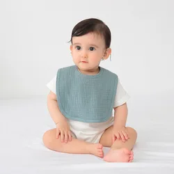 Baberos de algodón puro para bebé, suaves y súper absorbentes