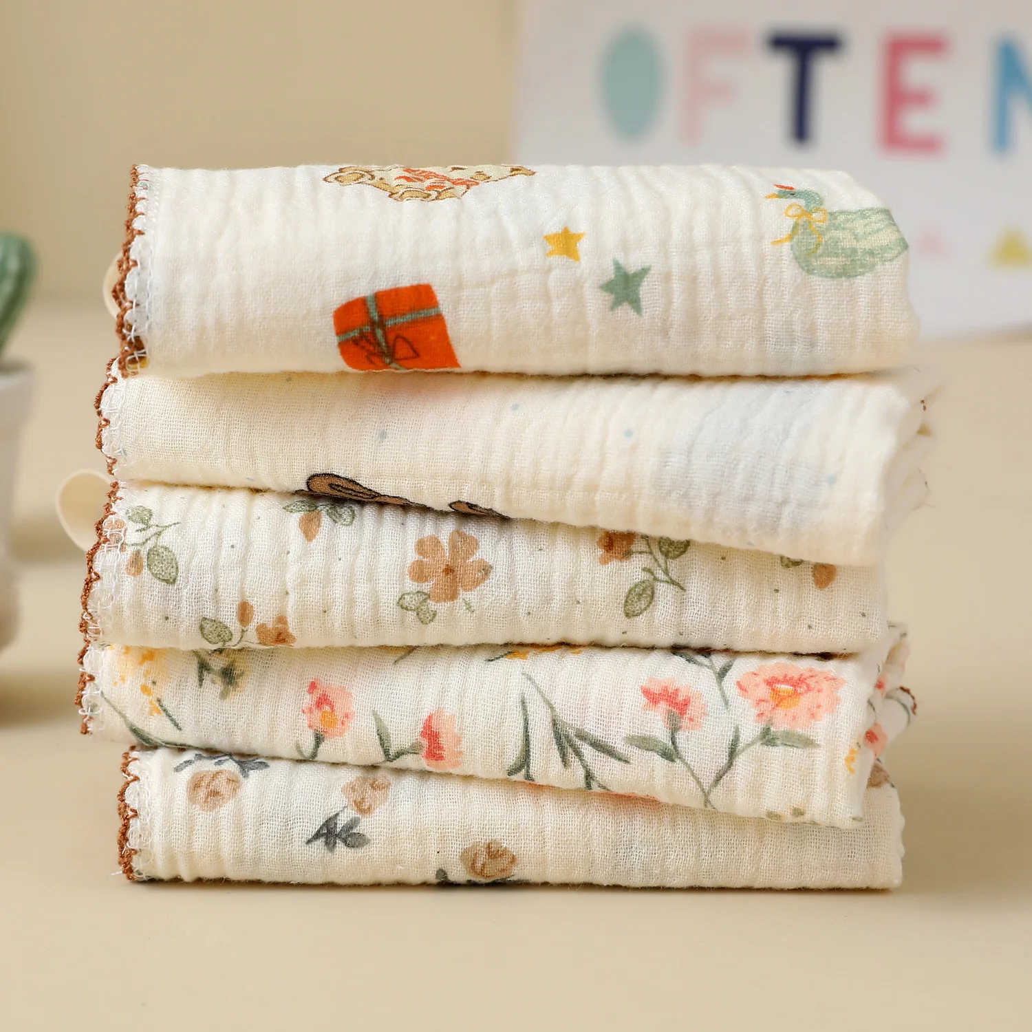 Toalla de muselina absorbente para bebé – Suave y cómoda - imagen 5