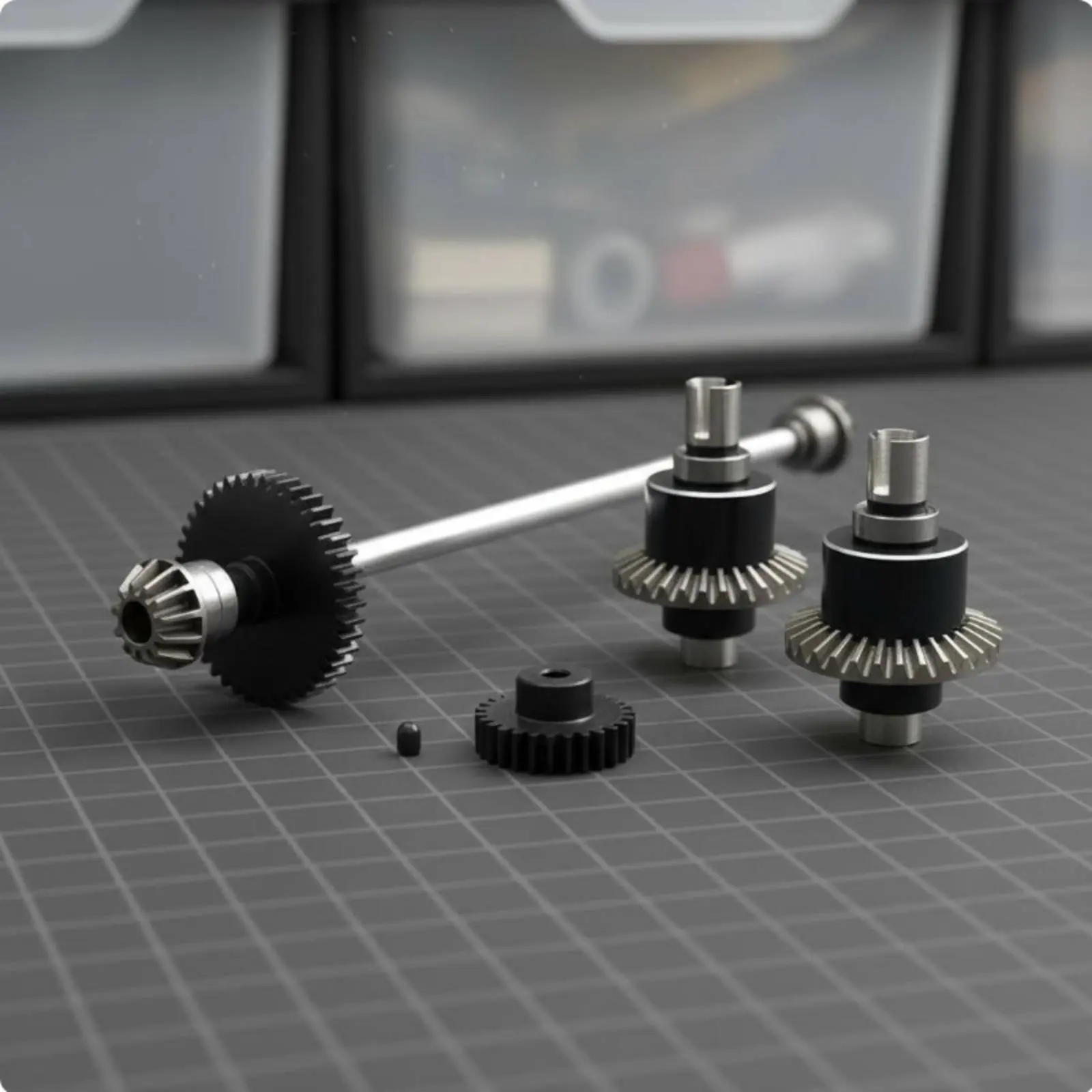 Kit caja de cambios para coche RC engranajes diferenciales metálicos - imagen 2