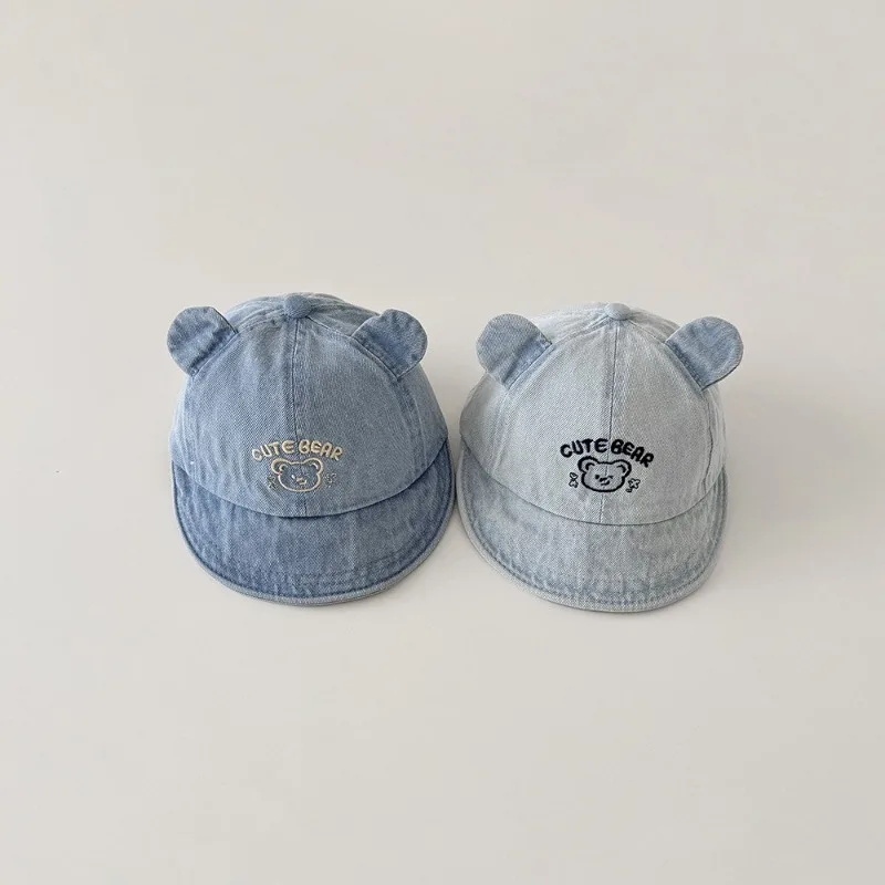 Sombrero de pescador infantil oso y pez, para el sol en verano - imagen 3