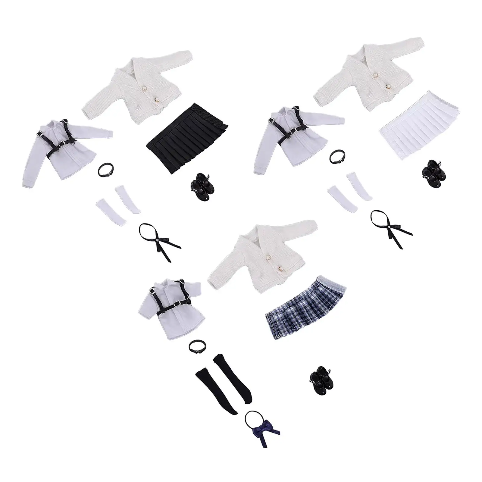 Uniforme escolar para muñeca niña – conjunto de moda - imagen 4