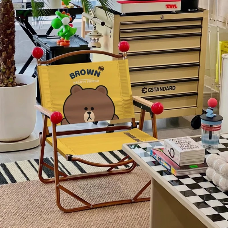 Kermit silla camping plegable tela Oxford con patas antideslizantes - imagen 3