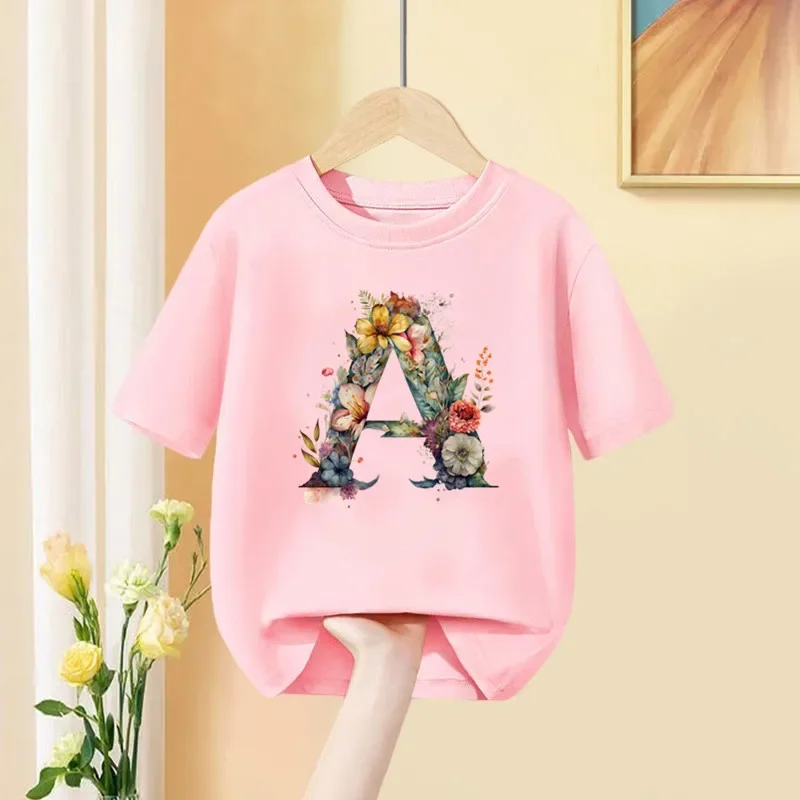 Camiseta con nombre para niña – Algodón rosa manga corta - imagen 4
