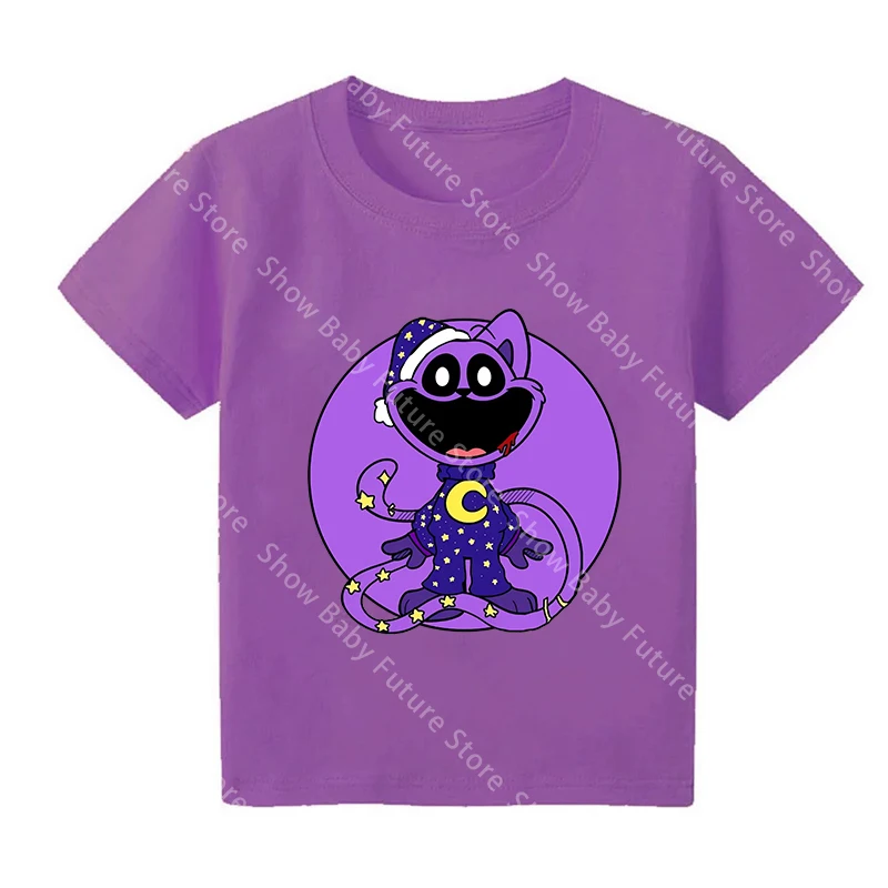 Camiseta niño algodón cuello redondo manga corta dibujos animados
