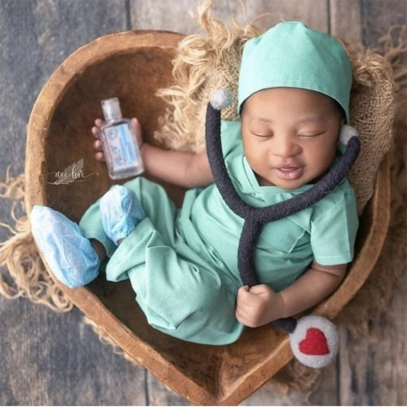 Disfraz de médico para recién nacido – Ropa de fotografía