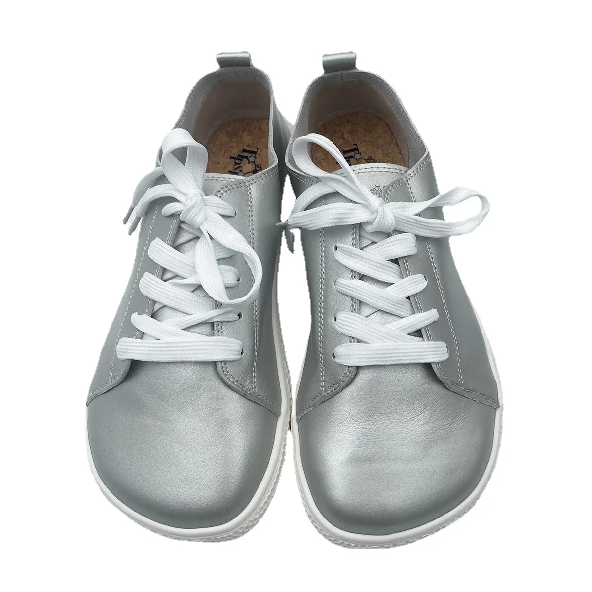 Tipsietoes 2025 Zapatillas descalzas de cuero para mujer, suela plana - imagen 5