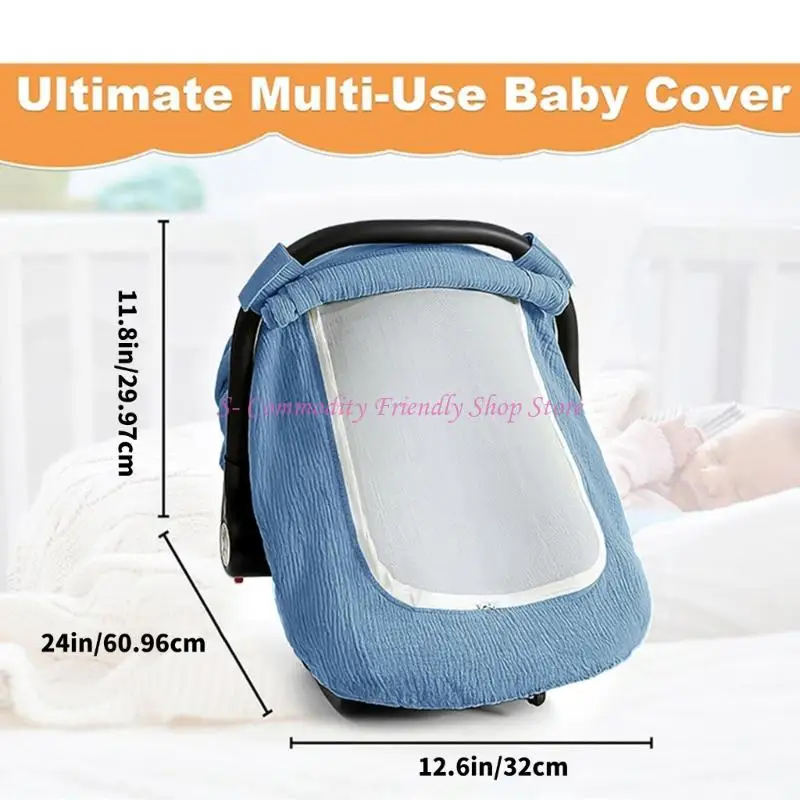 Funda 85AE para carrito de bebé a prueba viento, color liso - imagen 5