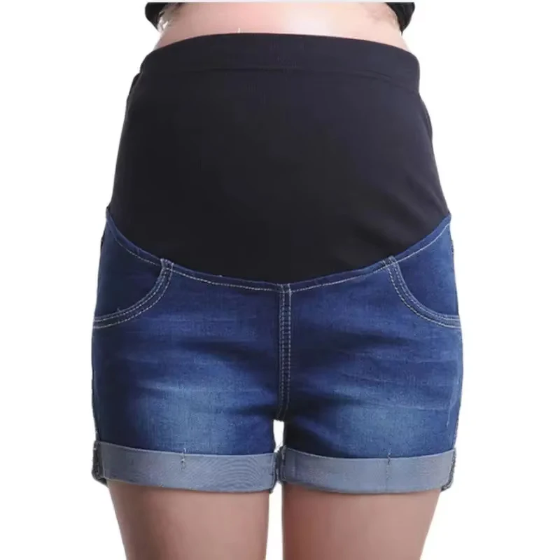 Shorts de embarazo holgados transpirables con cinturilla elástica