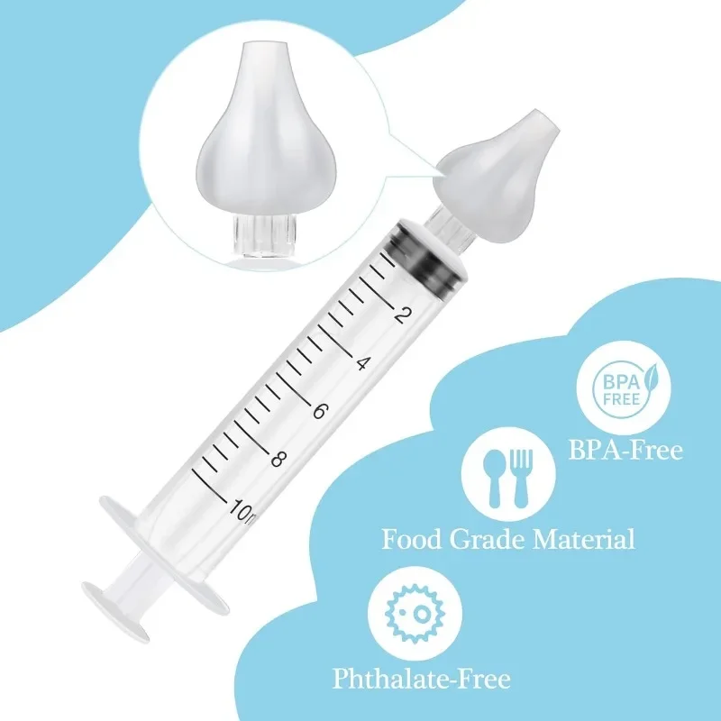 Aspirador nasal de tubo para bebés y recién nacidos – Descongestiona - imagen 3