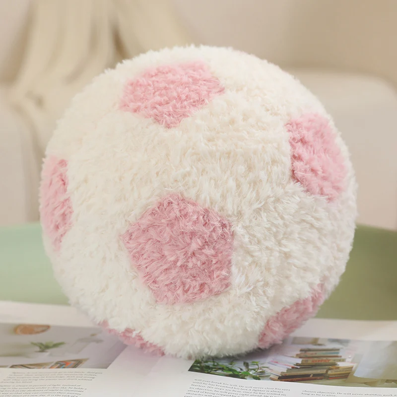 Pelota fútbol peluche suave: juguete decorativo infantil