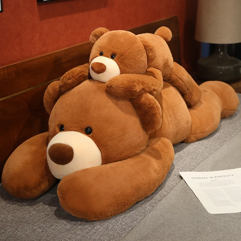 Peluche oso tumbado suave tipo almohada para dormir