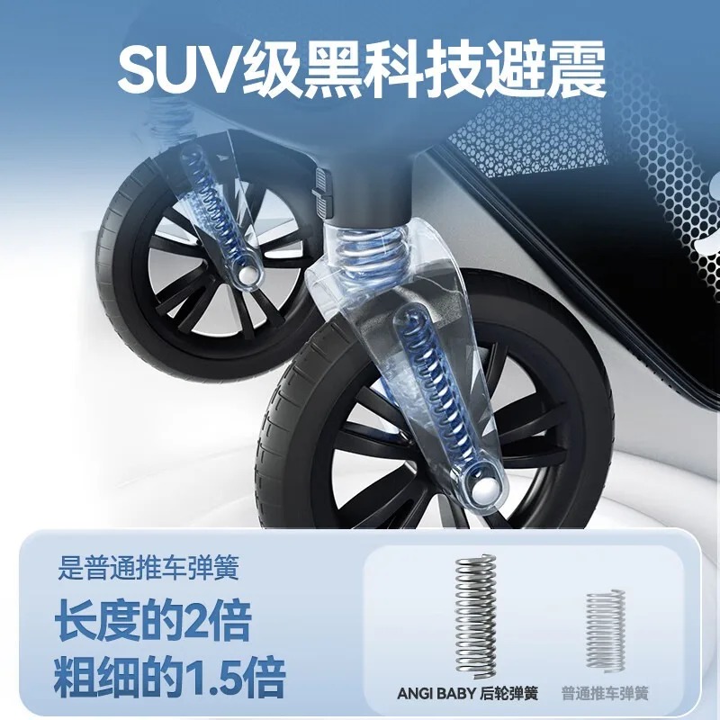 Coche reversible 2 en 1 con capazo – Resistente y ligero - imagen 5