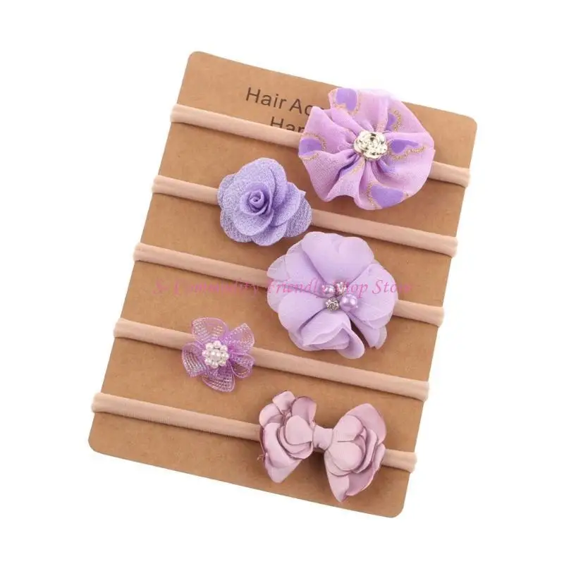 Conjunto transpirable para bebé con diadema floral y lazo mariposa - imagen 3