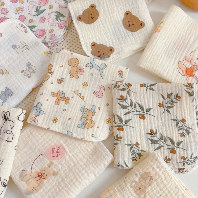 Toalla de baño para bebé de algodón 4 capas – suave y reutilizable