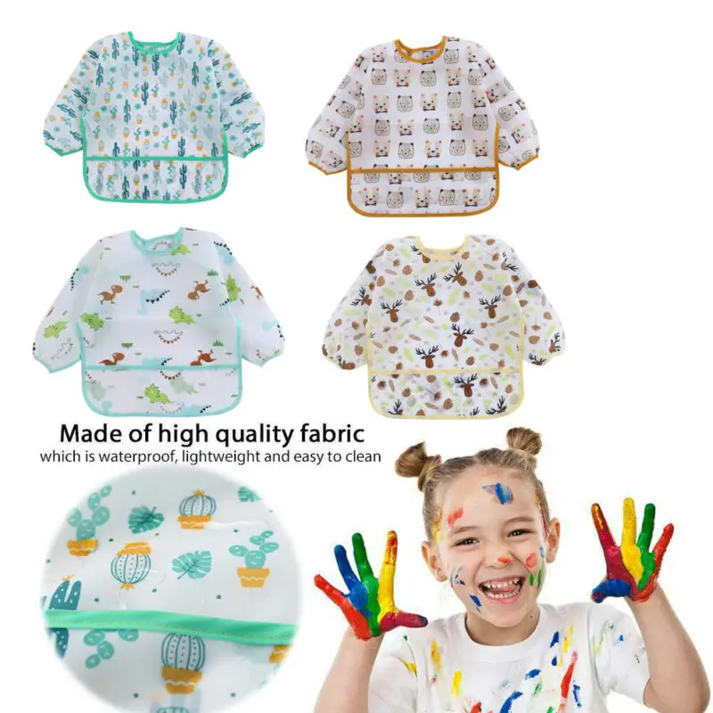 Babero impermeable ajustable para bebé y niños pequeños - imagen 2