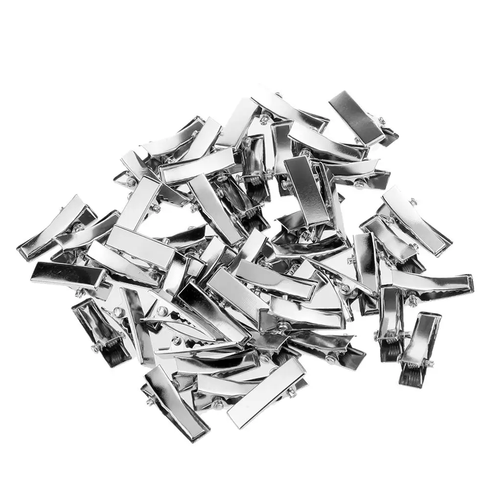 Pasador de pelo plateado para muñecas, accesorio de manualidades - imagen 2