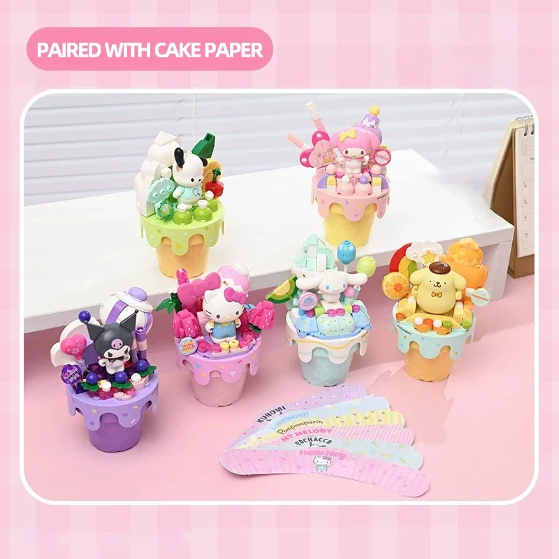 Bloques de construcción Hello Kitty – Serie helados Sanrio para creativos DIY - imagen 4