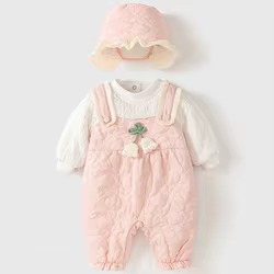 Body de invierno para bebé recién nacido - Algodón suave con capucha