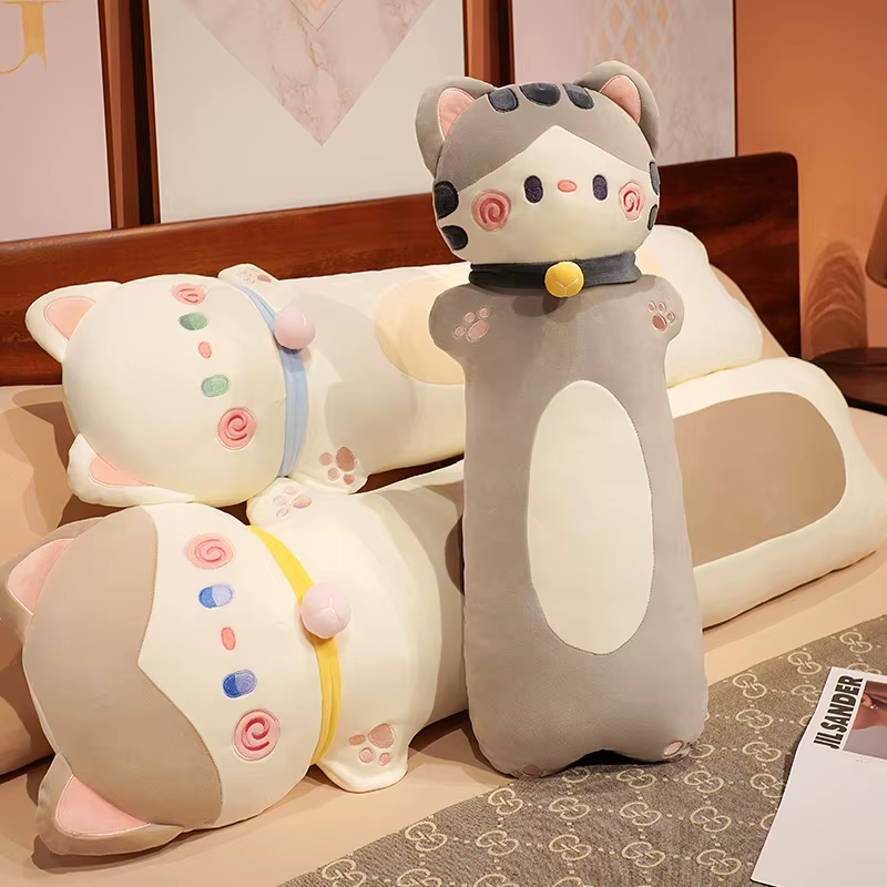 Almohada peluche gato dibujos animados para niños y niñas - imagen 3