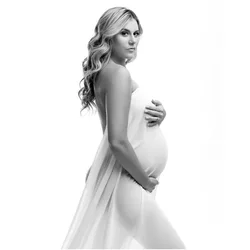 Tela gasa mate transparente para vestidos de maternidad y eventos