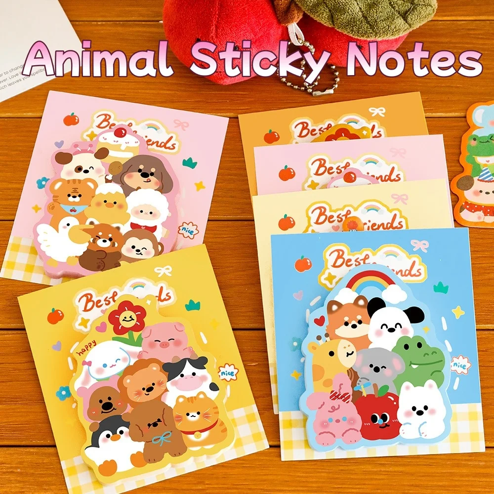 Notas adhesivas animales reutilizables para niños y estudiantes - imagen 2