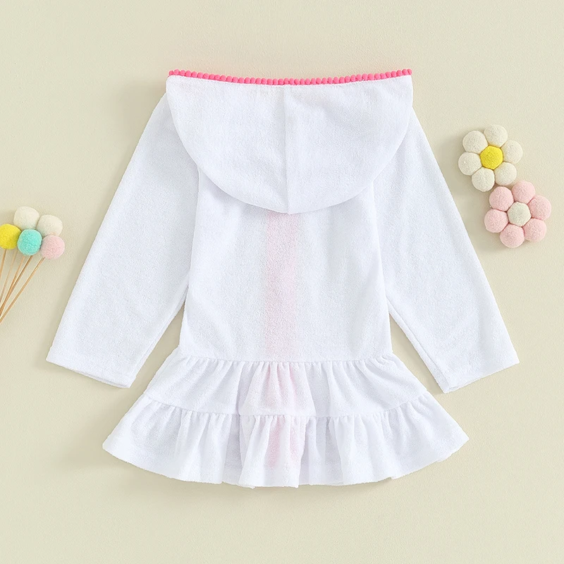 Tregren vestido infantil de manga larga con capucha y cremallera - imagen 4