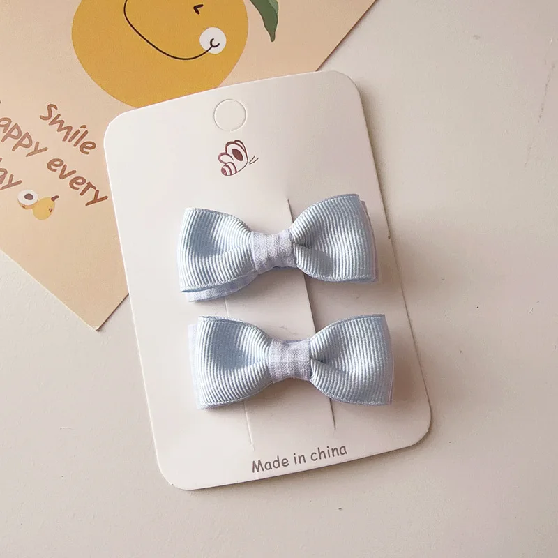 Pinzas para el pelo con lazo doble capa estilo coreano caramelo - imagen 3