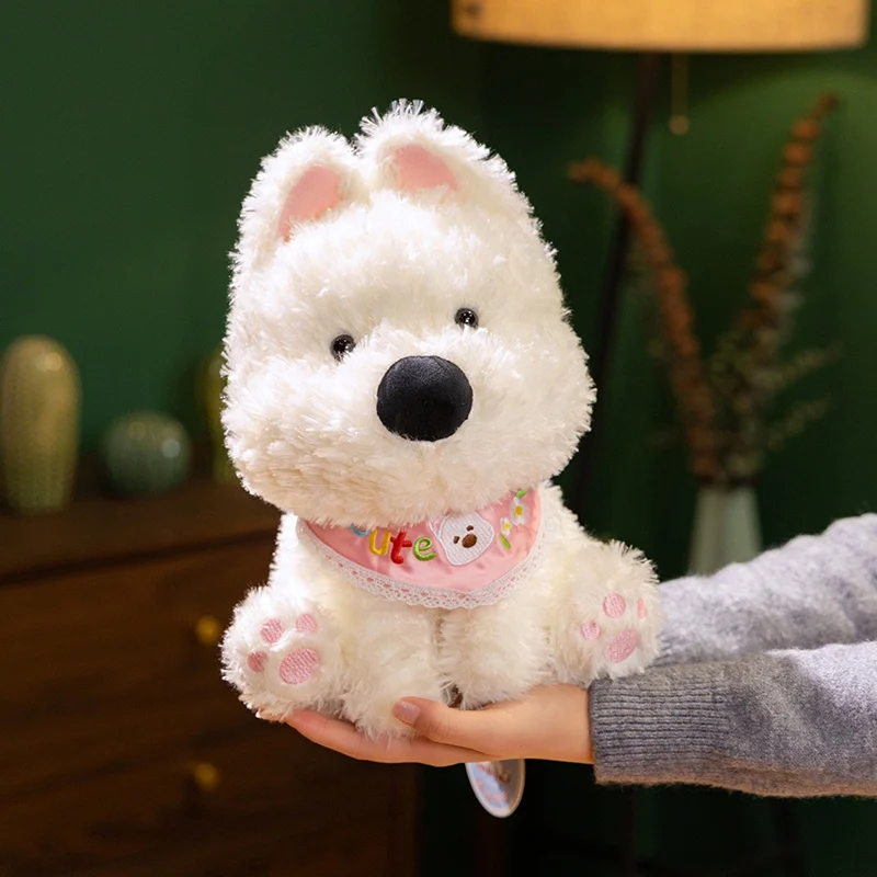 Peluche West Highland Terrier blanco suave para regalo - imagen 3