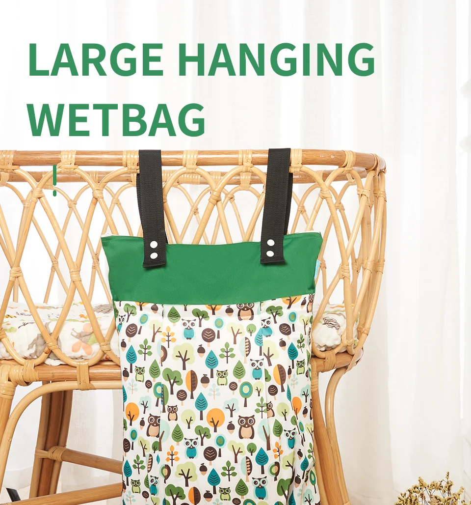 Bolsa HappyFlute con estampado alegre y diseño práctico para cochecito