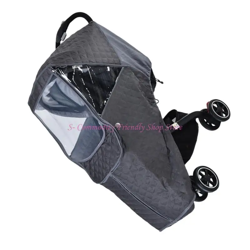 85AE funda transparente a prueba viento para cochecito bebé - imagen 4