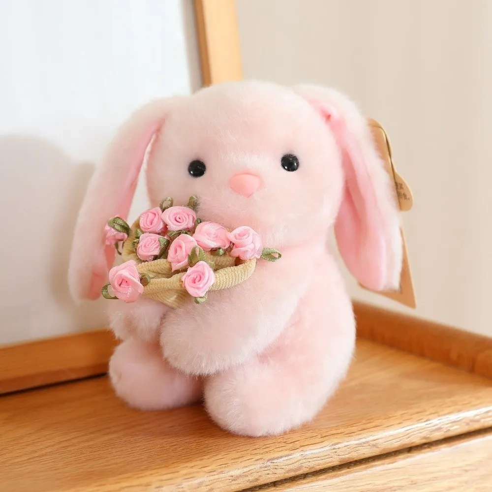 Peluche oso romántico con rosas y manta floral para niña - imagen 5