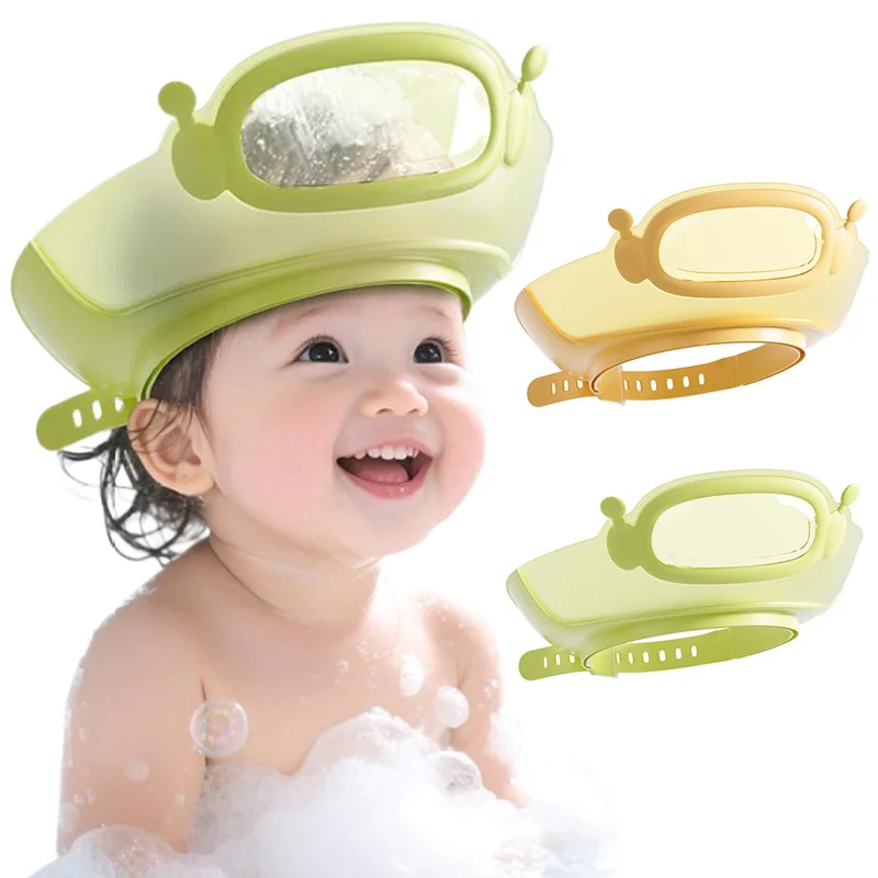 Gorro de baño bebé translúcido con visión para ojos y orejas - imagen 4