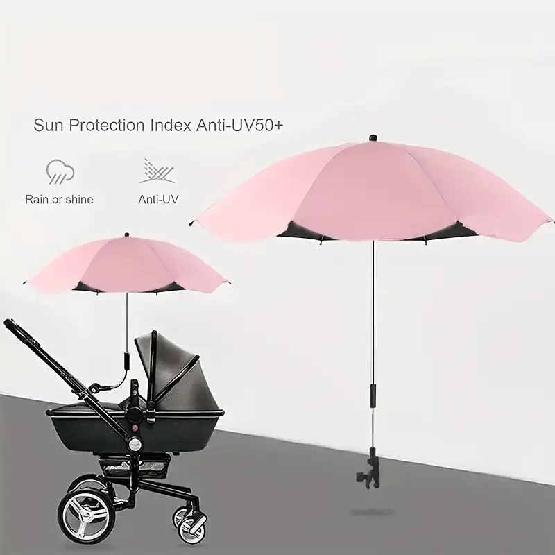 Sombrilla para cochecito universal ajustable con protección UV - imagen 3