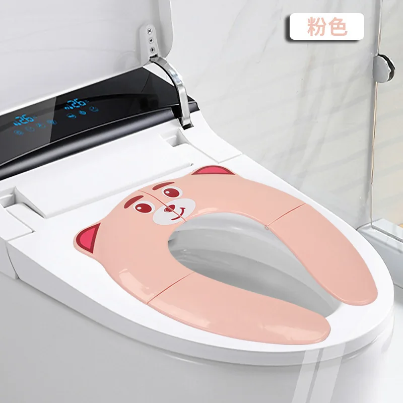 Asiento plegable para orinal de viaje bebé-Entrenamiento baño portátil - imagen 4