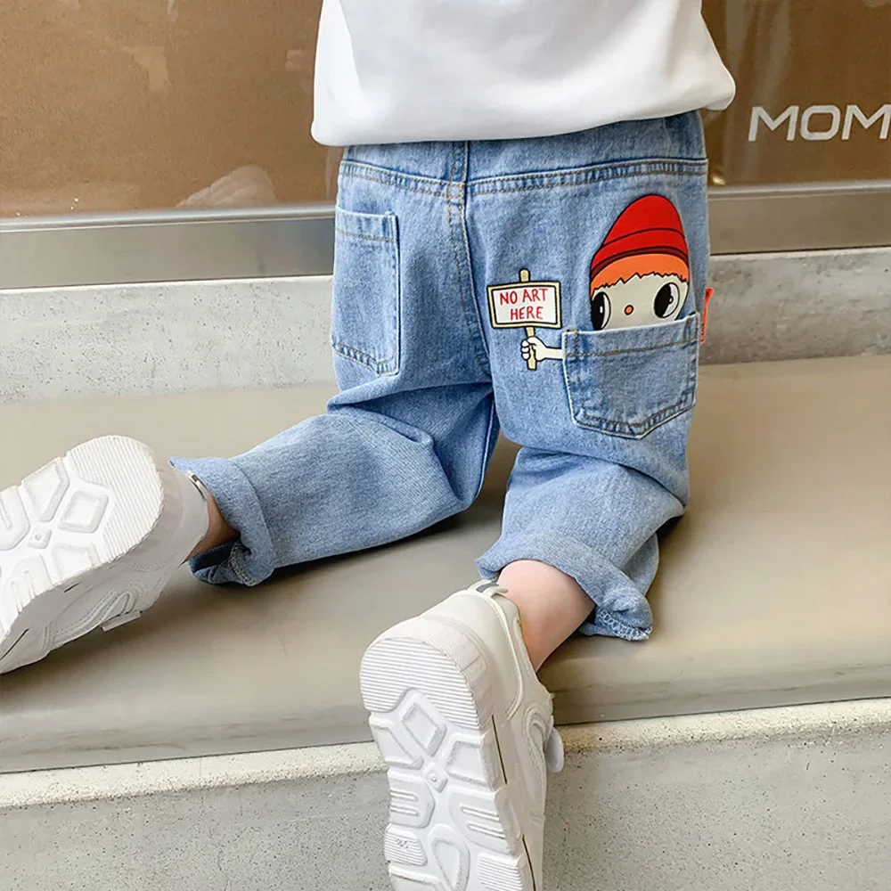 Vaqueros para niño con cintura elástica ajustable y suave