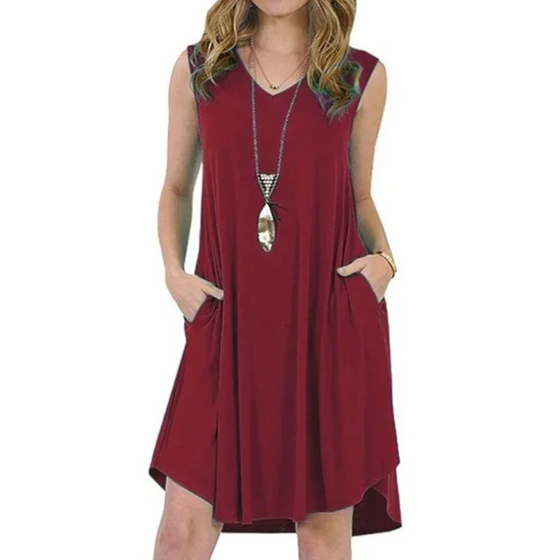 Vestido premamá largo de algodón elegante y holgado para otoño