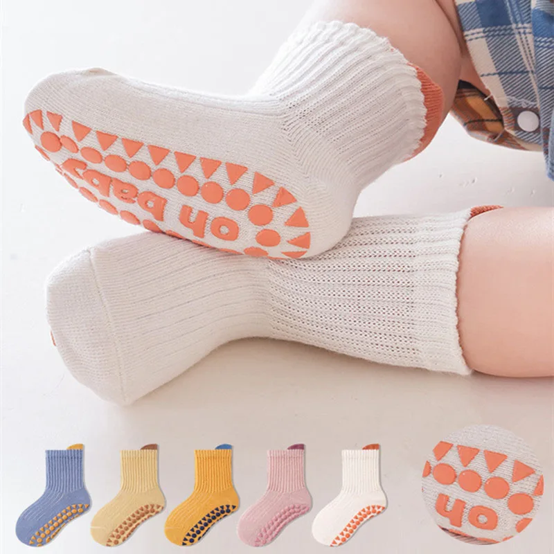 Calcetines antideslizantes de algodón suave para bebé niño - imagen 5