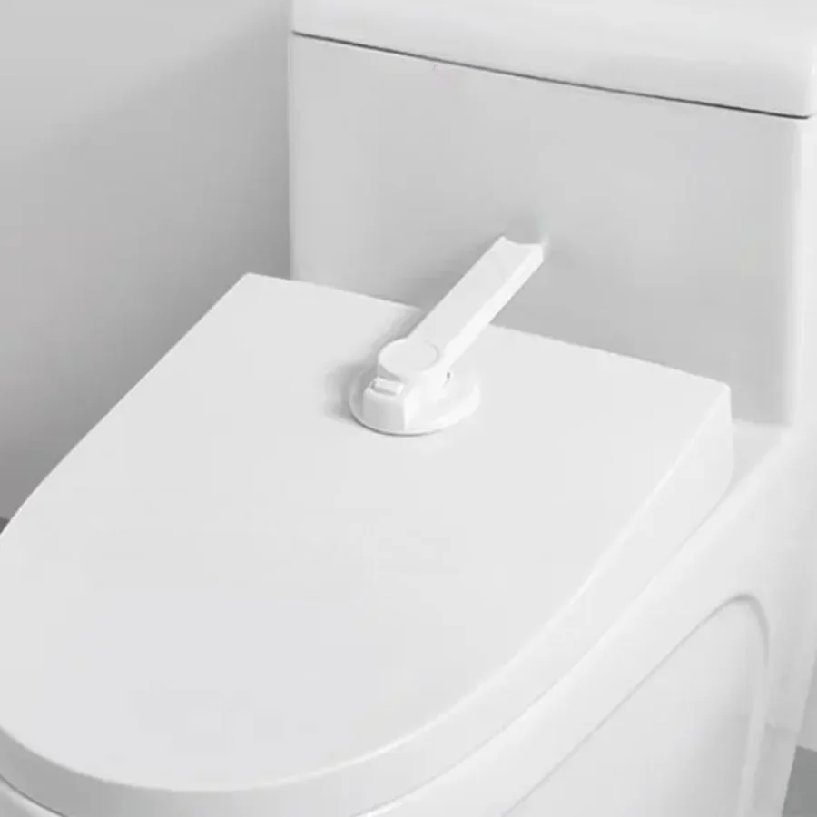 Cerradura adhesiva para inodoro de bebé, fácil instalación - imagen 5
