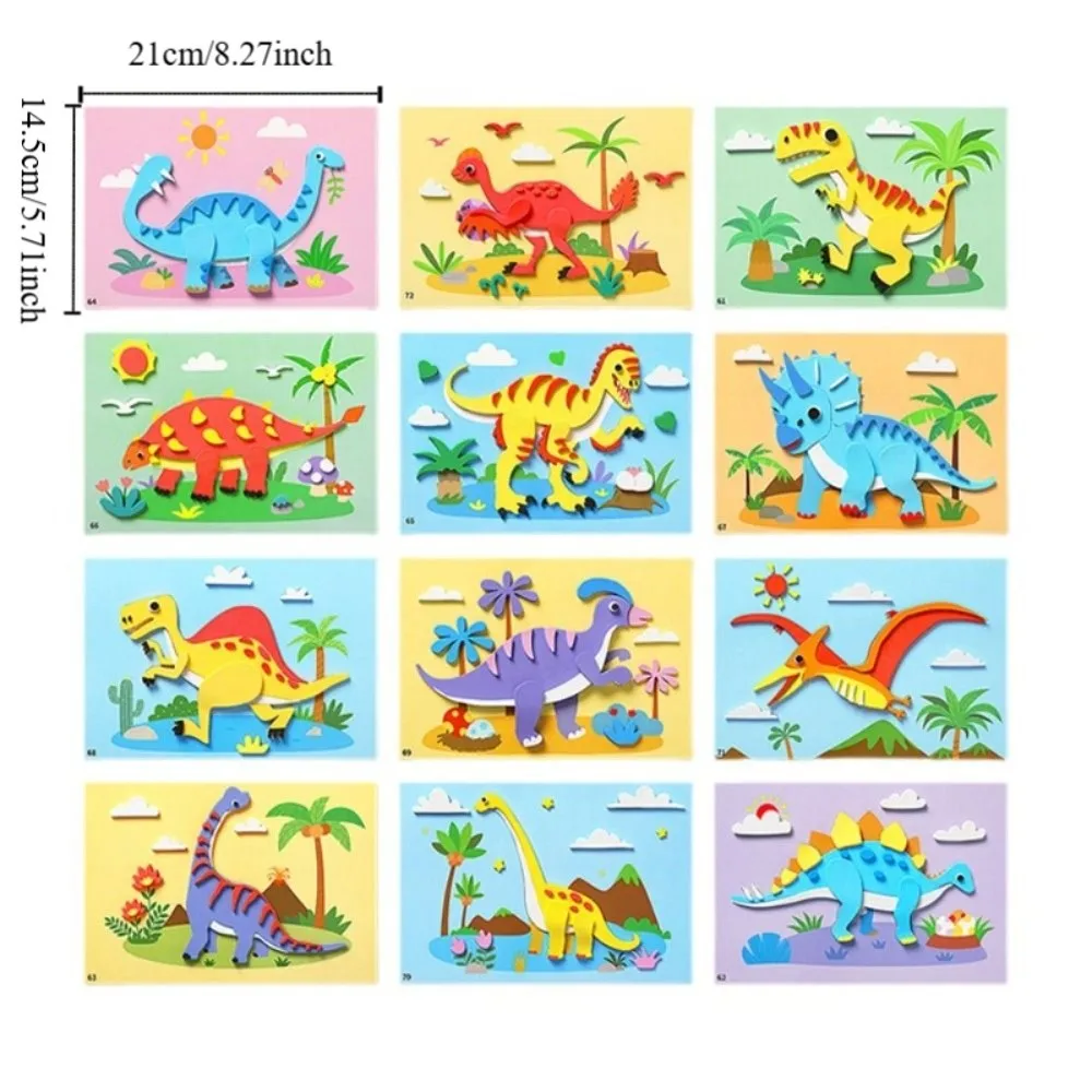 Stickers de espuma EVA multicolor con dibujos animados