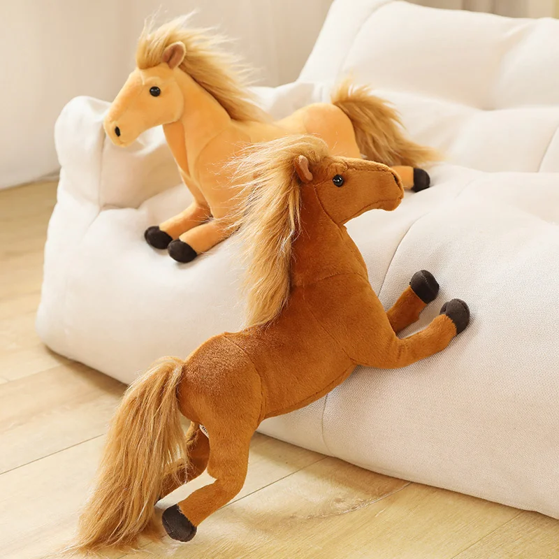 Peluche caballo almohada para niños, regalo de cumpleaños creativo