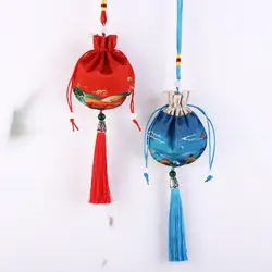 Bolsa con cordón floral para joyas y collares infantiles