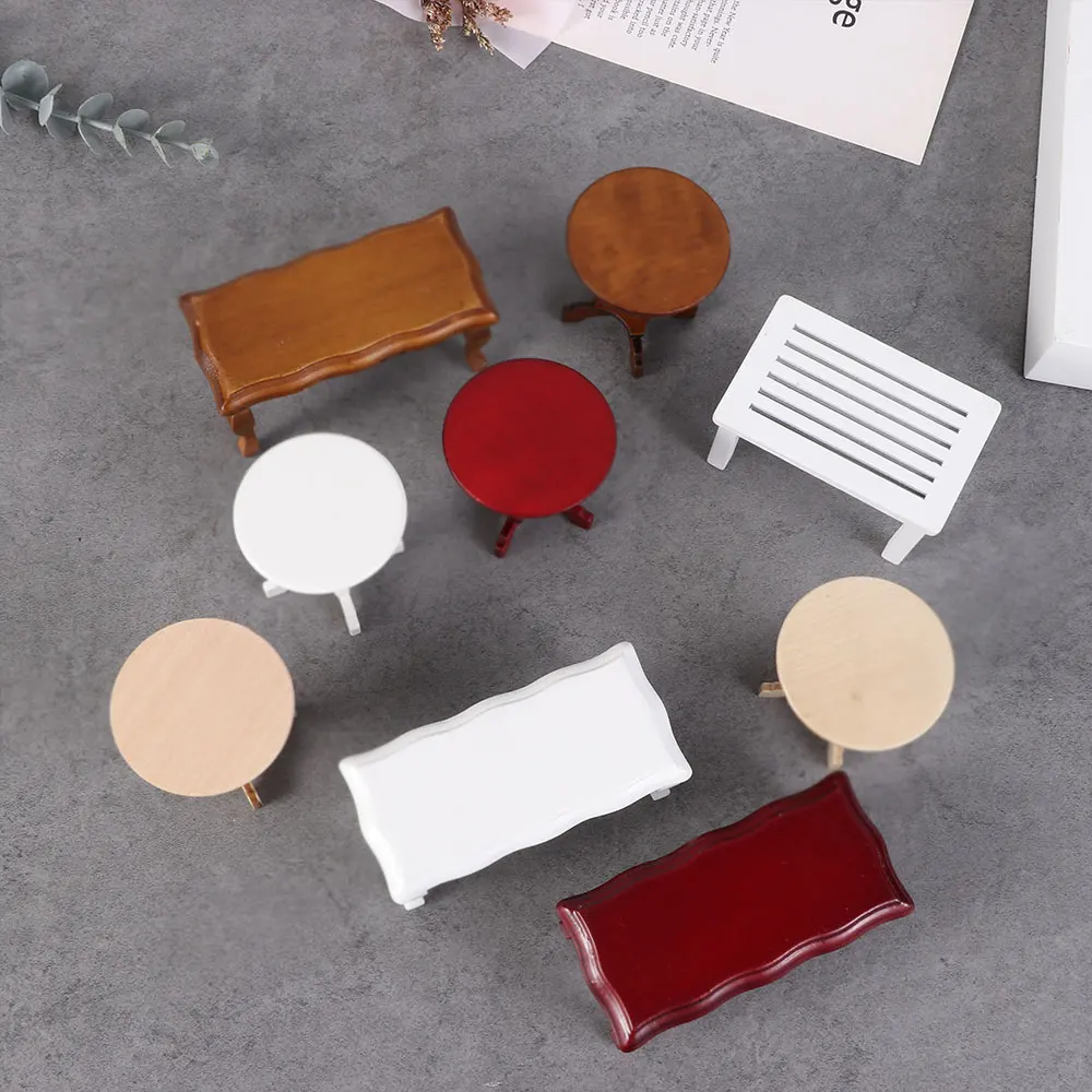 Teatable Mesa de centro madera casa muñecas juguete niños - imagen 3