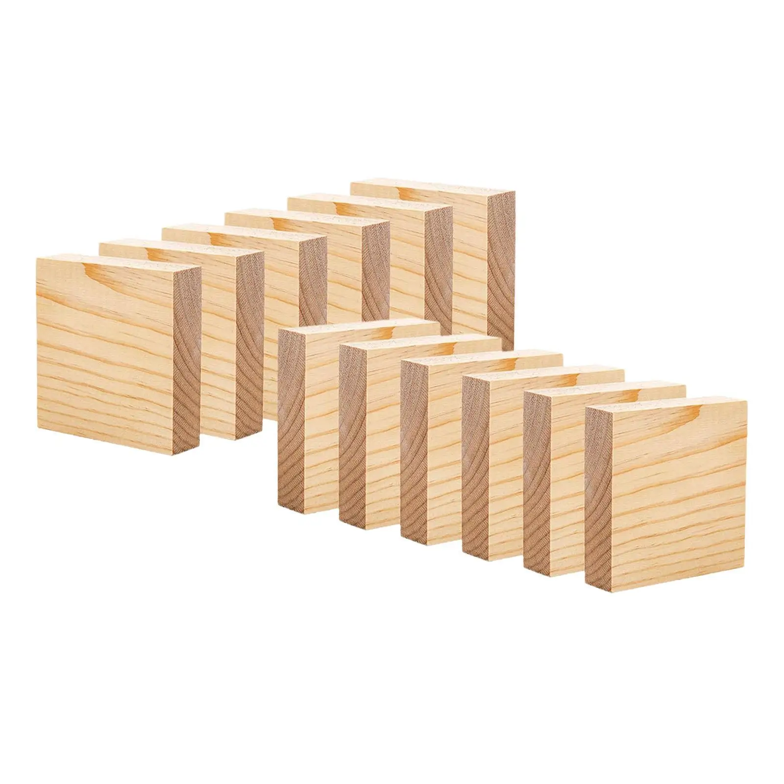 Bloques de madera para manualidades infantiles sin acabado, teñibles - imagen 2