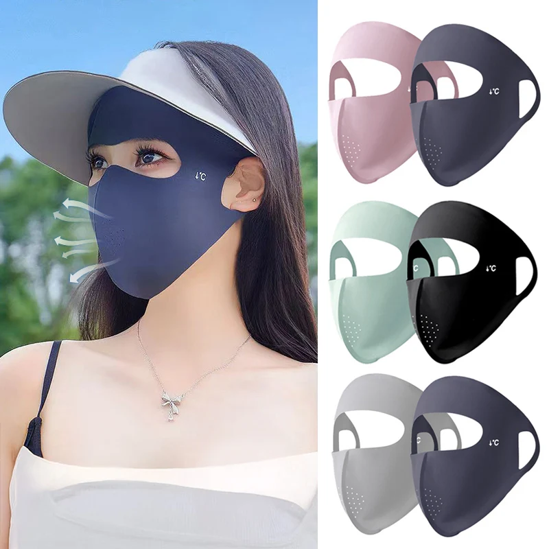 Mascarilla facial completa con protección solar transpirable verano - imagen 4