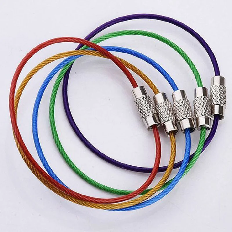 Cables acero inoxidable para llaveros y anillas de etiquetas - imagen 4