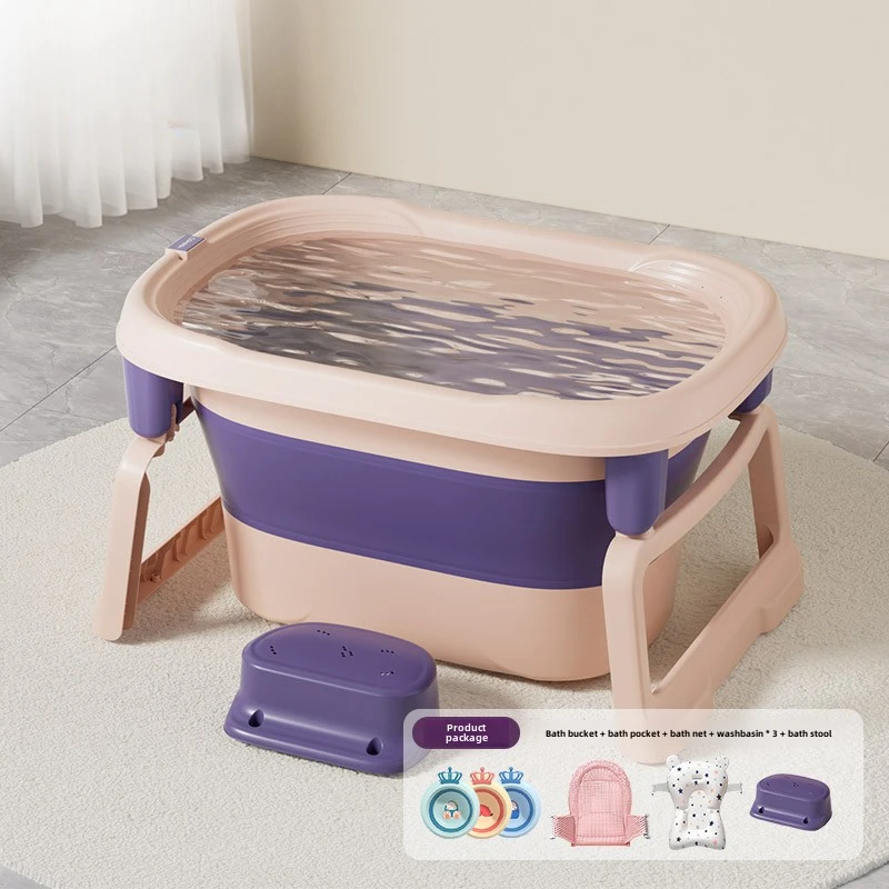 Bañera de baño plegable para bebé y niño recién nacido - imagen 4