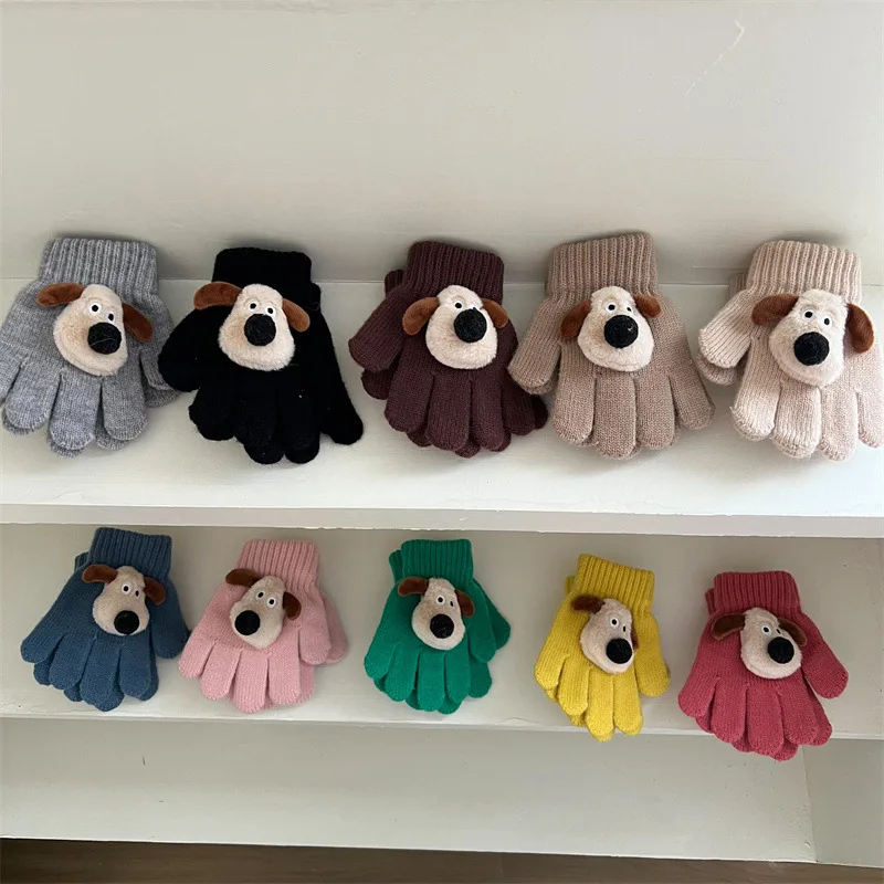 Guantes infantiles de perro dibujos animados para bebé invierno - imagen 2