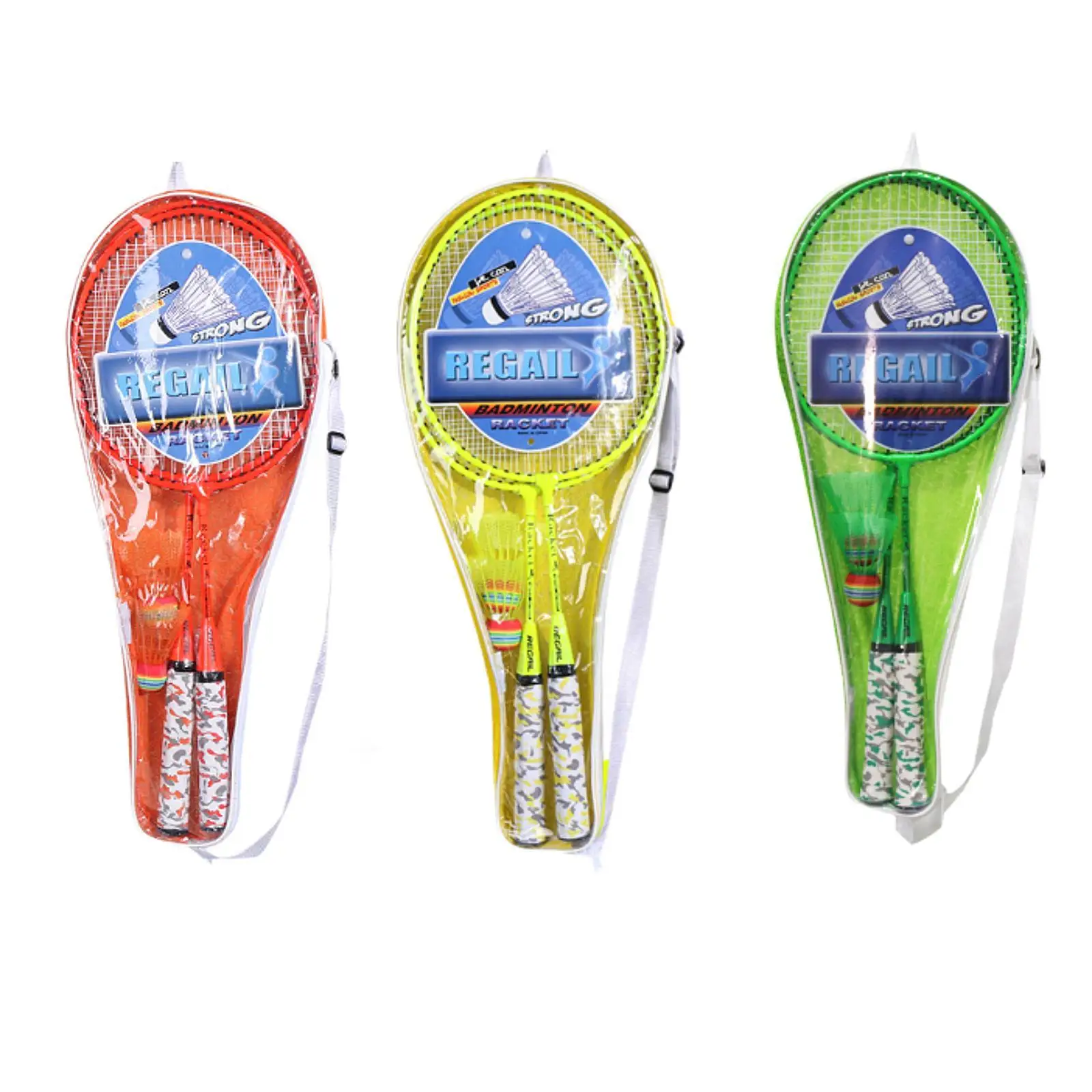 Juego raquetas bádminton infantiles ligero para jardín y playa